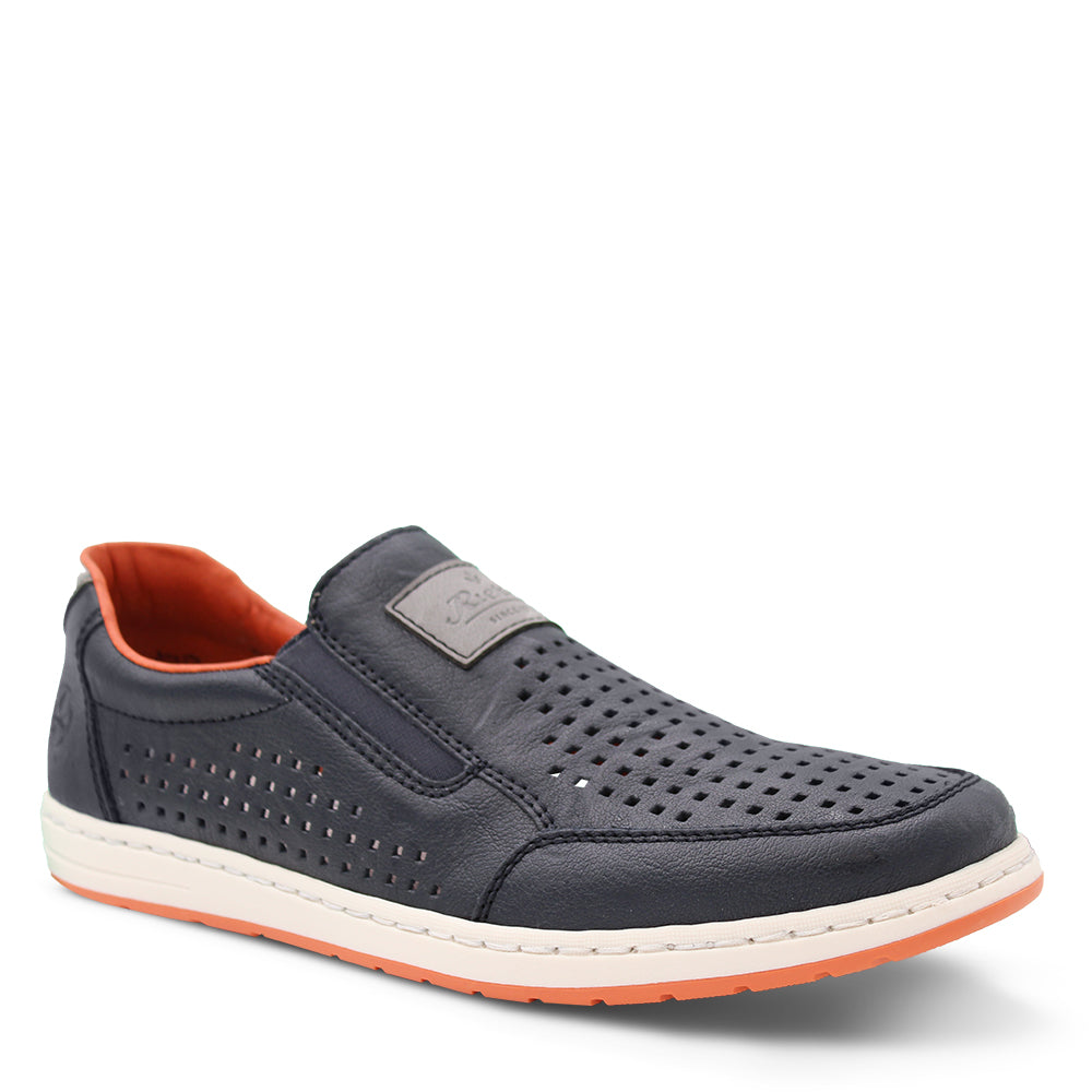 Rieker 18267 Men's Casual Slip On Shoes Navy