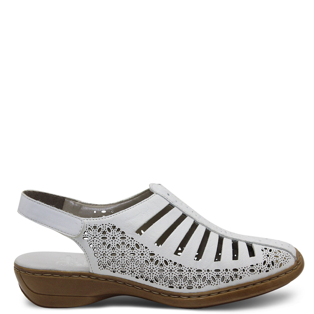 Reiker 41355 Womens white sandal