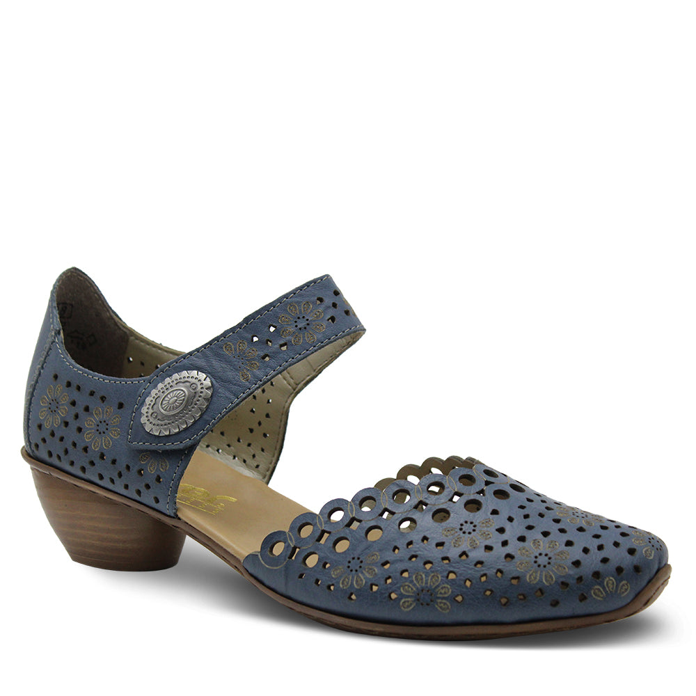 Rieker 43753 Womens Blue Sandal