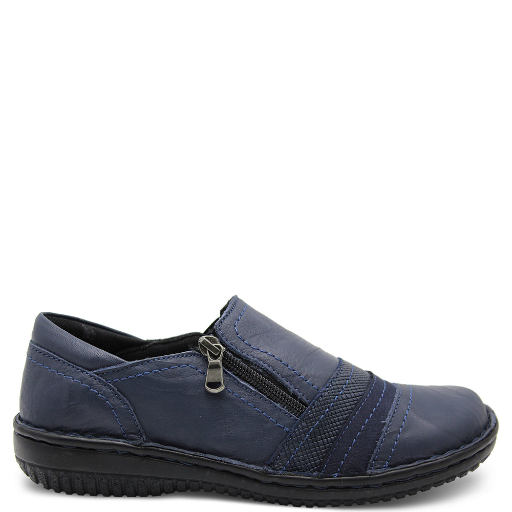 Cabello 5849-27 Womens Flat Casual Navy