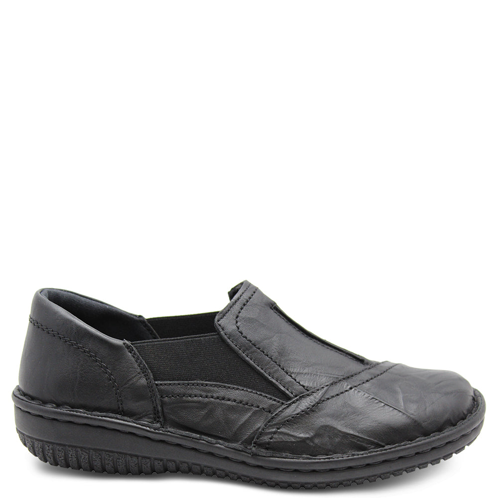 Cabello 761-27  black women's casual flat court shoe
