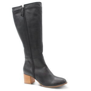 Bueno Emily Women's Long Leather Boots Black