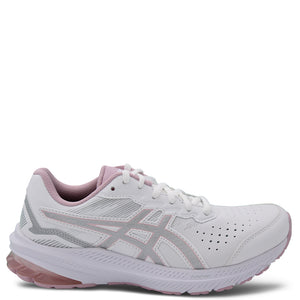 Asics GT1000 LE Leather Women's Walking shoe White / Silver Wide fitting