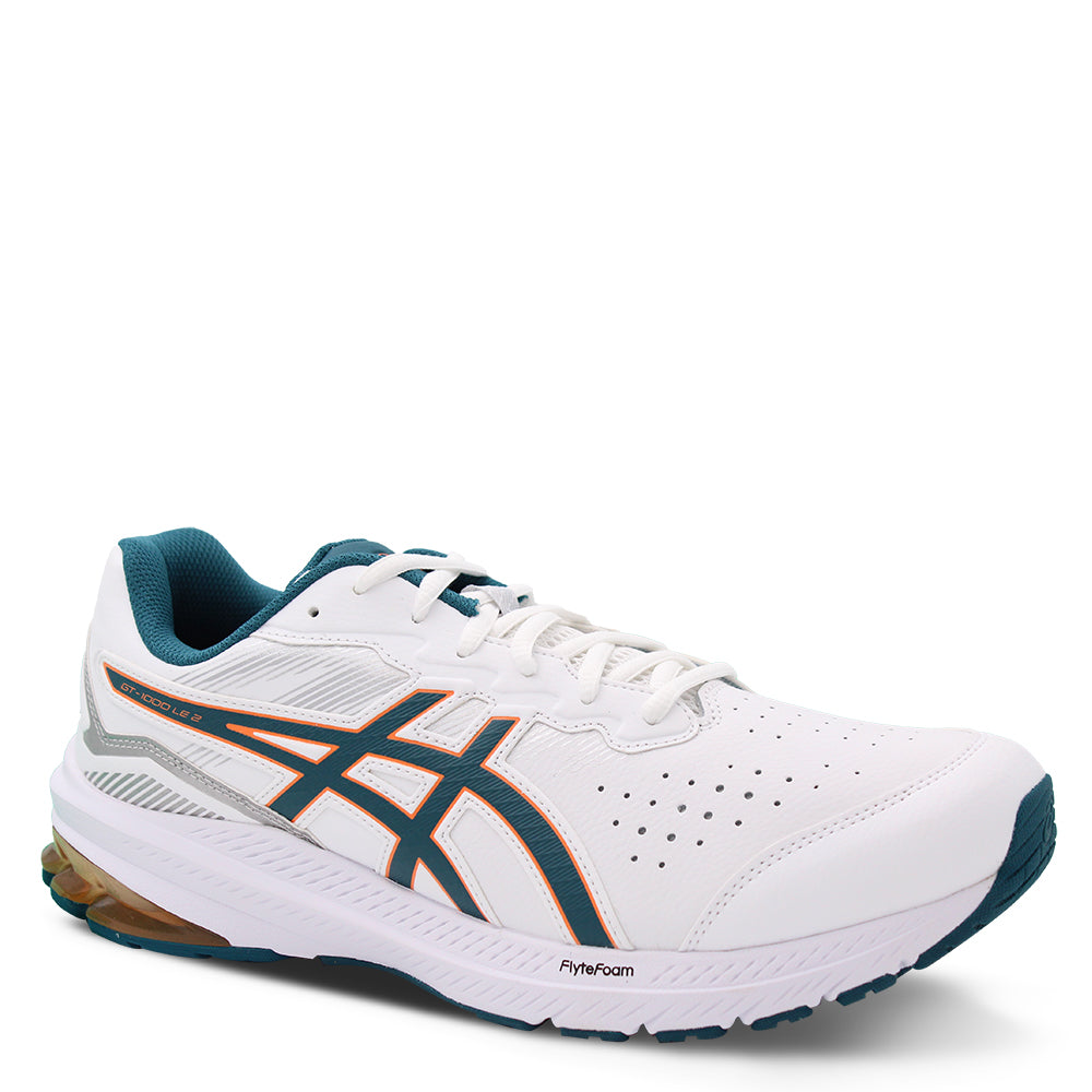 Asics GT1000 2 Leather Men's Running Shoes White Ink