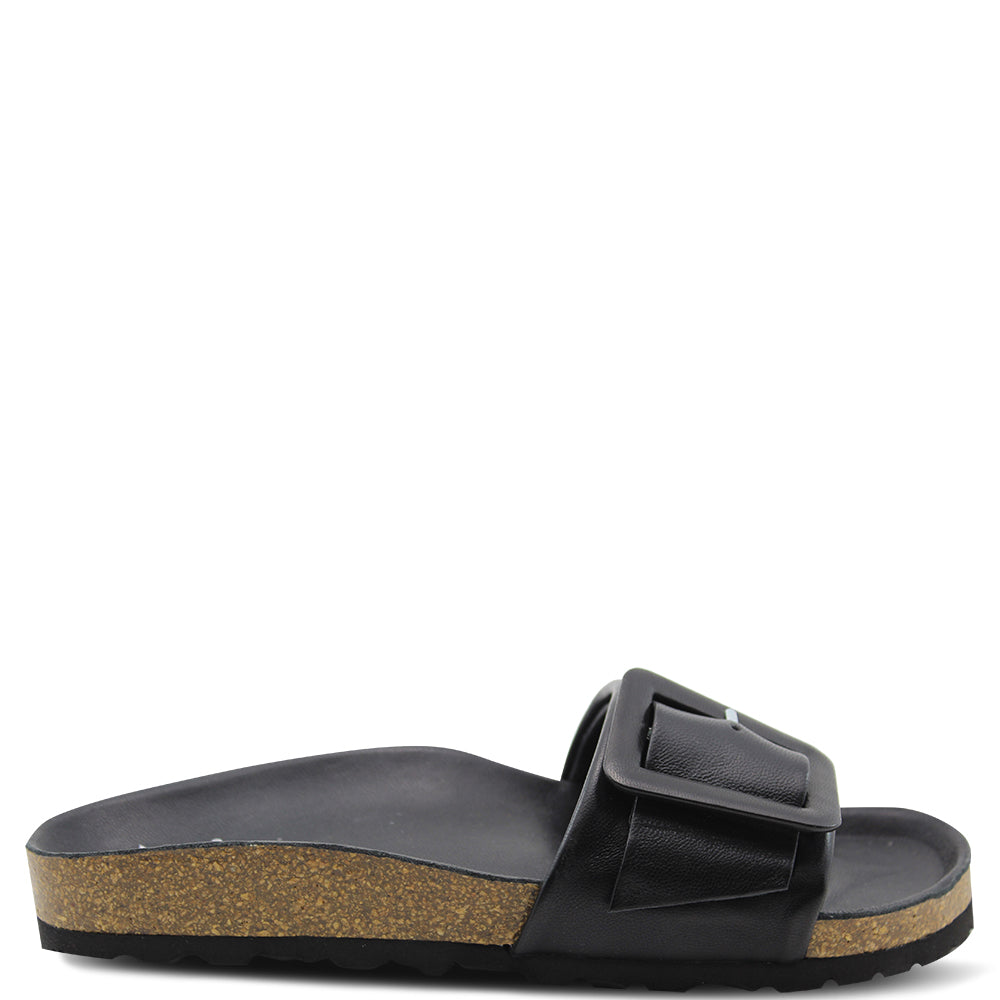 Eos Ginger Black Womens Slide