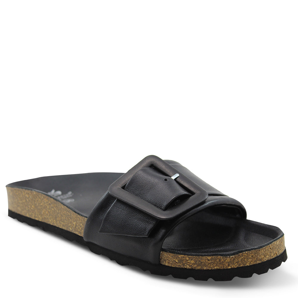 Eos Ginger Black Womens Slide