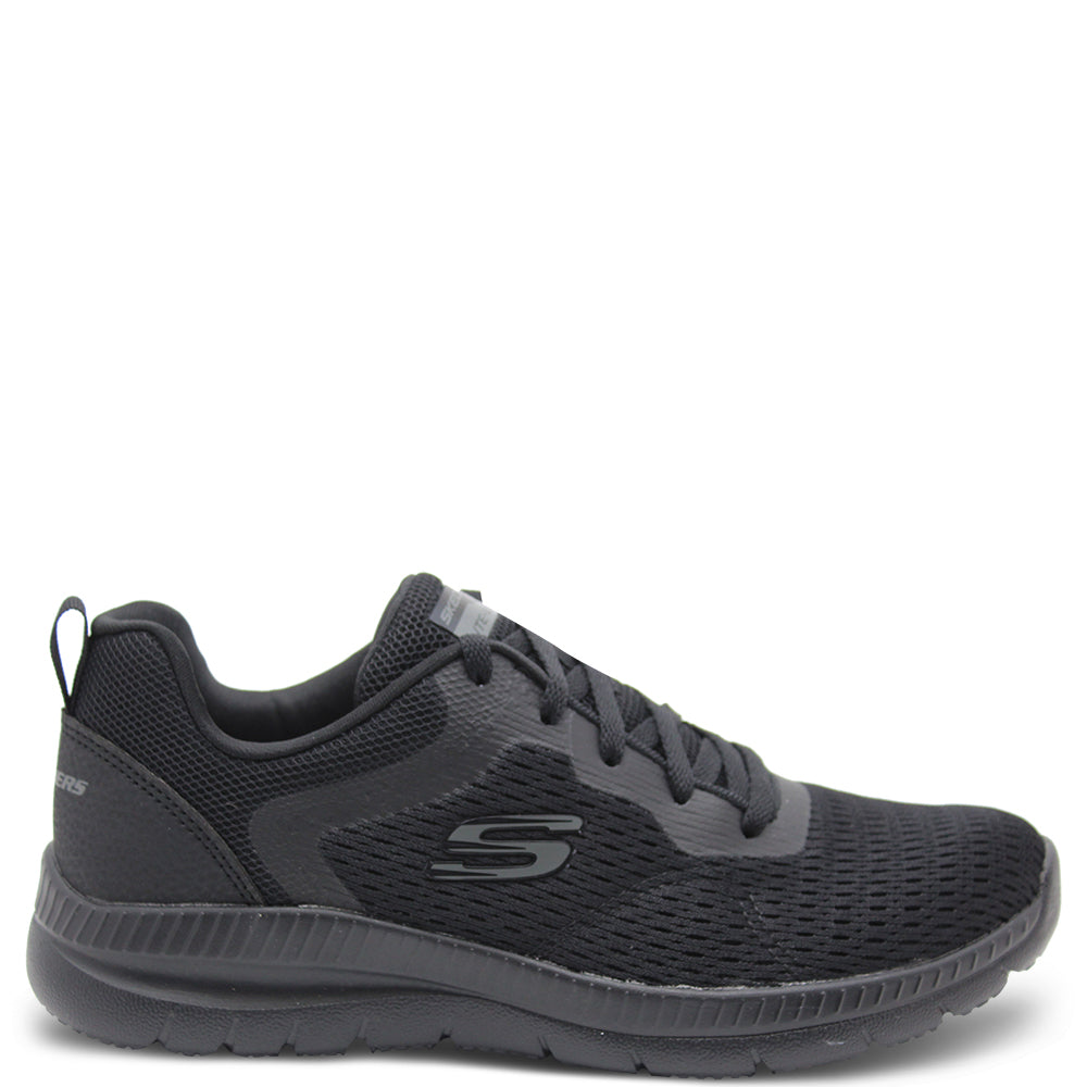 Skechers Bountiful Black Womens Sneaker
