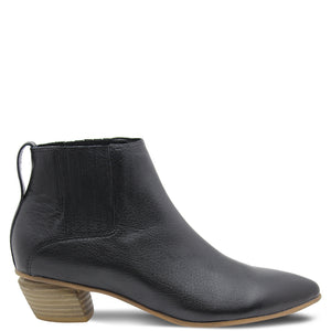 Django & Juliette Nevada Women's low heel boot Black/Natural