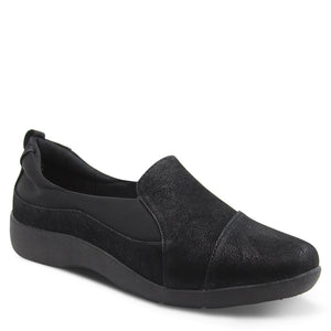 Step on Air Lagger Women's Black Flat Shoe