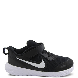 Nike Revolution 5 Toddler Black/White Running Shoe