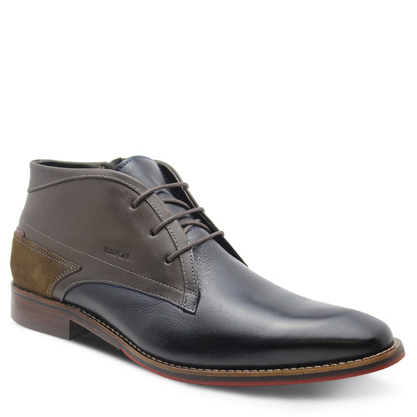 Ferracini Imani Men's Azul/Cafe Lace Up Dress Boot