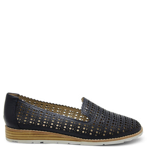 Mollini Quefty Women's Flat Casual Loafer Navy