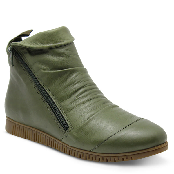 Sala Meteor Women's Flat Boots Dark Olive