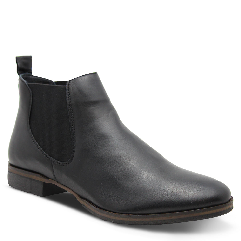 Eos Footwear Gala Women's Flat Leather Black Boots