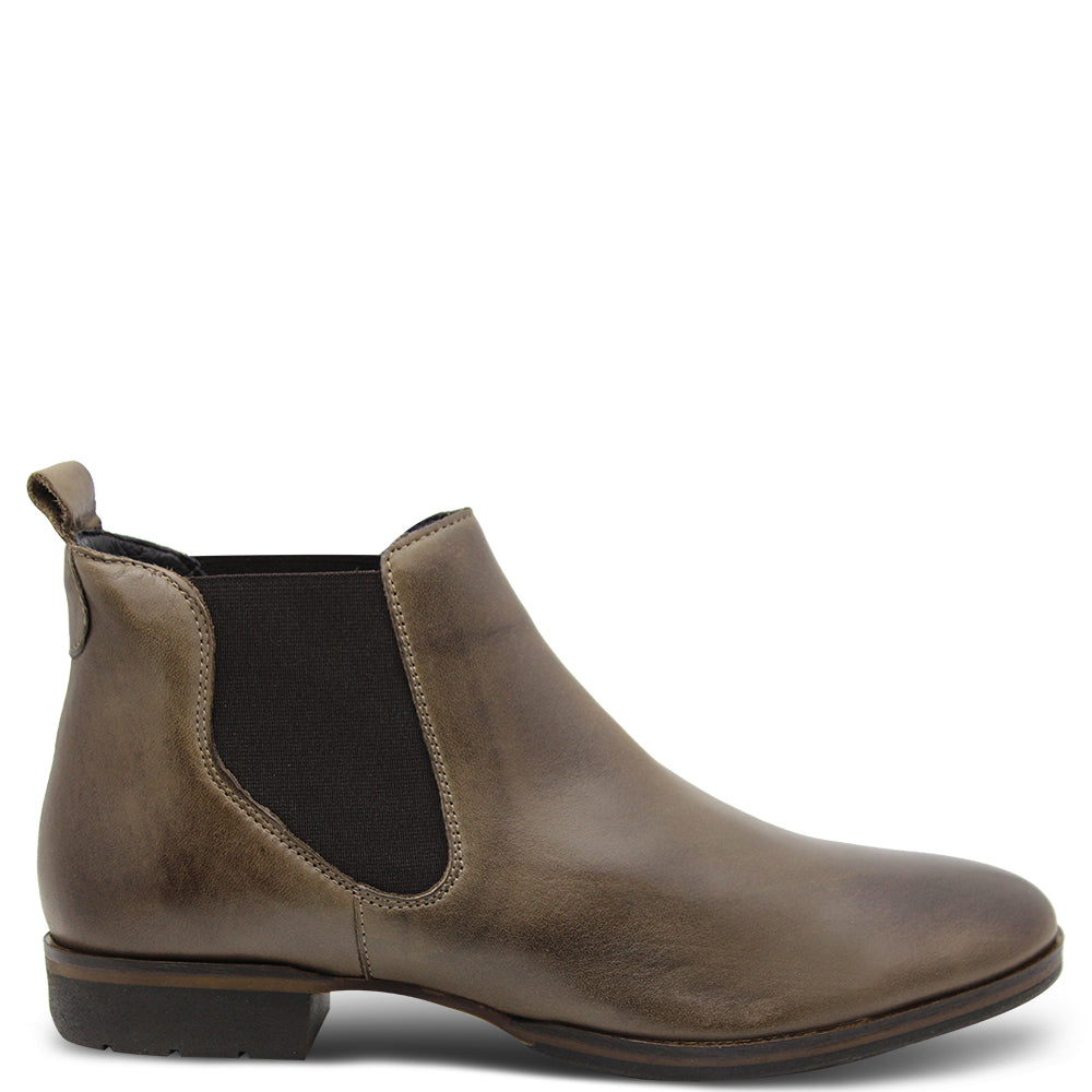 Eos Footwear Gala Women's Flat Leather Boots Kangaroo brown