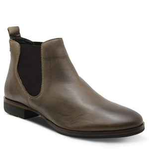 Eos Footwear Gala Women's Flat Leather Boots Kangaroo brown
