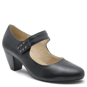 Gino Ventori Karrie Women's Heel Corporate Court Shoes Black