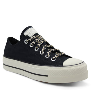 Converse Chuck Taylor Lift Low Women's Canvas Sneakers Black/Fawn