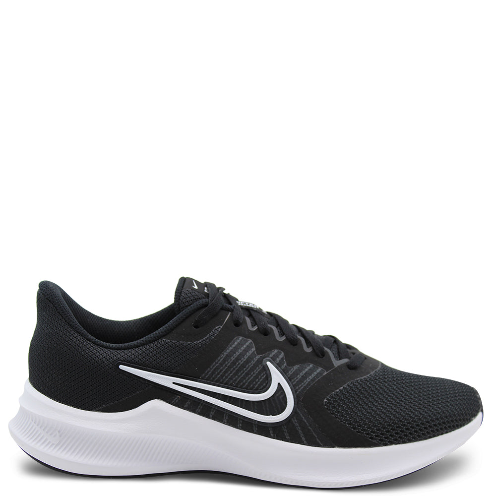 Nike Downshifter 11 PS Kids Running Shoes Sports Footwear Black/White