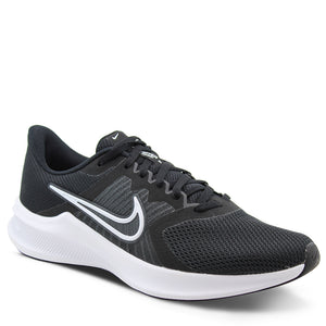 Nike Downshifter 11 PS Kids Running Shoes Sports Footwear Black/White
