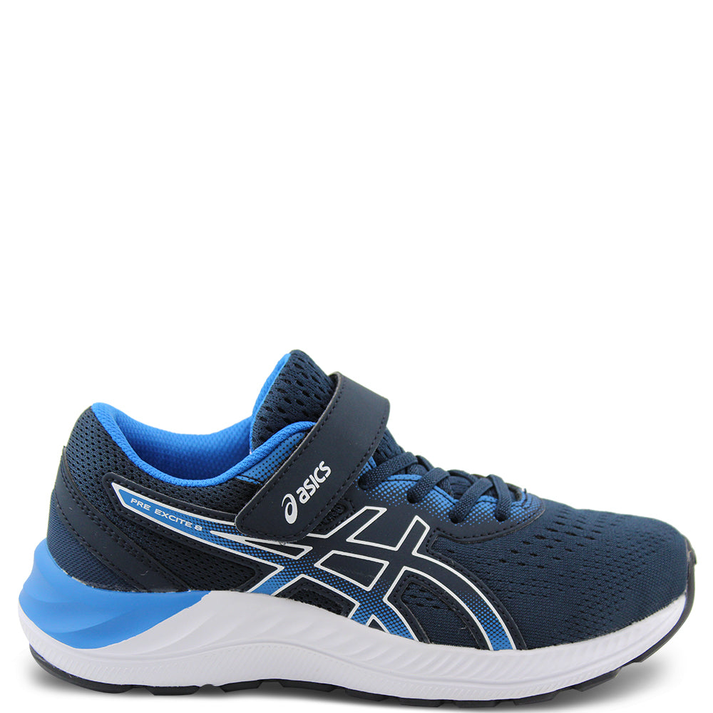 Asics Pre Excite 8 PS Kids Runners Blue white