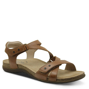 Taos Footwear Grand Z Women's Flat Summer Sandals Honey
