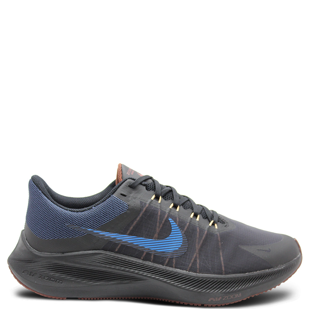 Nike Air Zoom Winflo 8 Men's Running Sports Shoes Black Blue