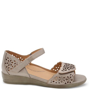 Ziera Dusty Women's  Beige Flat Orthotic Friendly Sandal Comfort Shoes