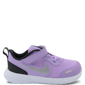 Nike Revolution 5 Toddler Running Shoes Lilac & Silver