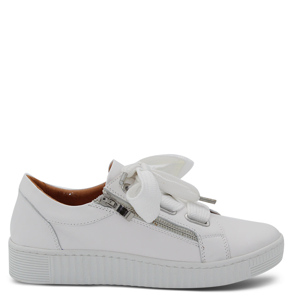Eos Jovi Women's White Leather Sneaker