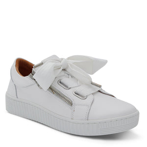 Eos Jovi Women's White Leather Sneaker