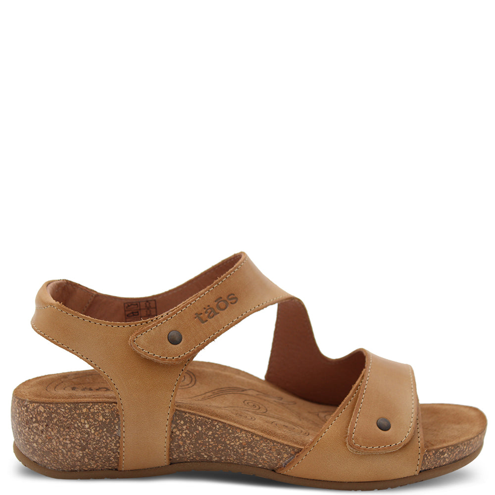 Taos Lovely Women's Leather Sandals Camel