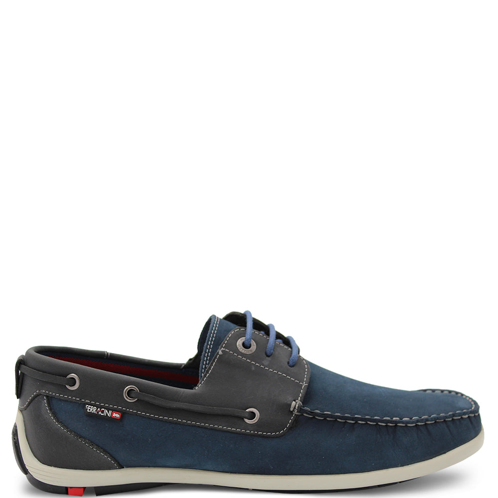 Ferracini Zigy Men's Boat Shoes Navy