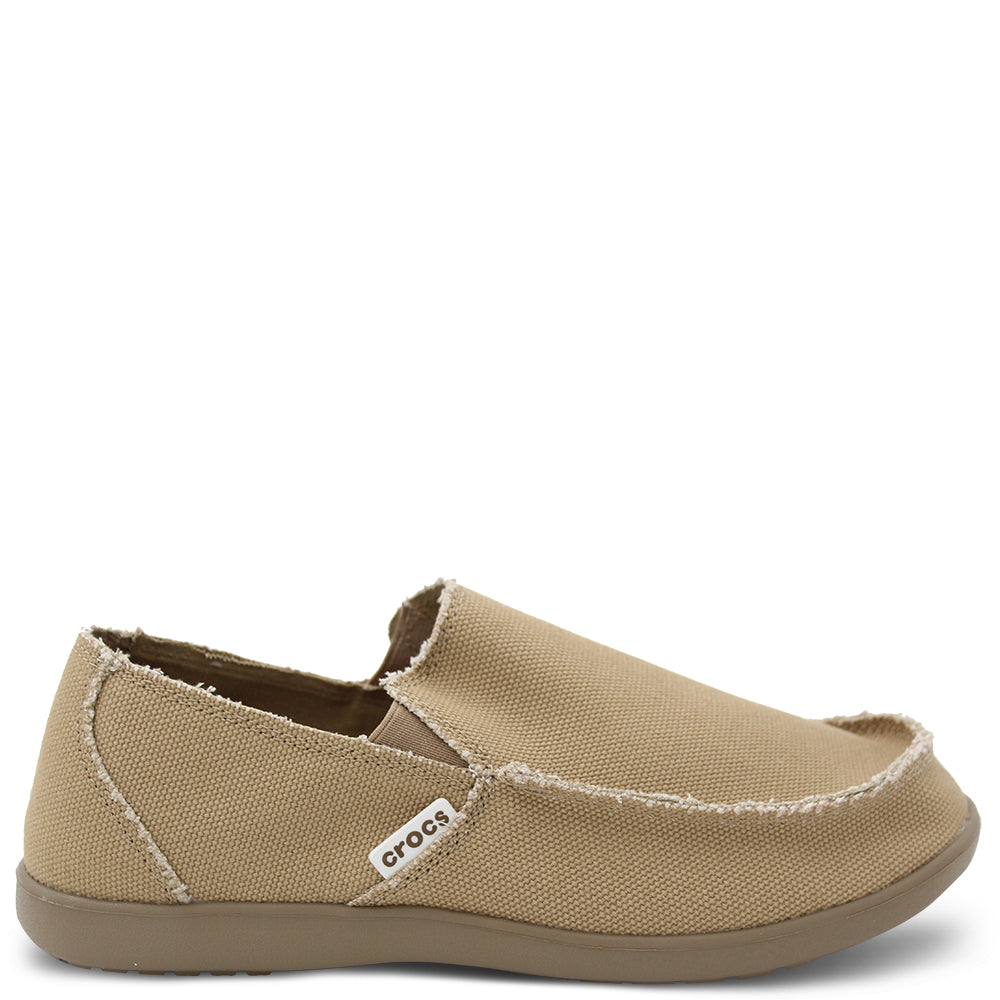 Crocs Santa Cruz Men's Casual Canvas Slip On Khaki