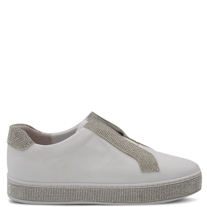 Top End Placate Women's Sneaker White Silver