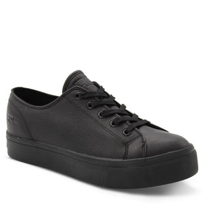 Roc Harlem Unisex Black Leather School Shoes