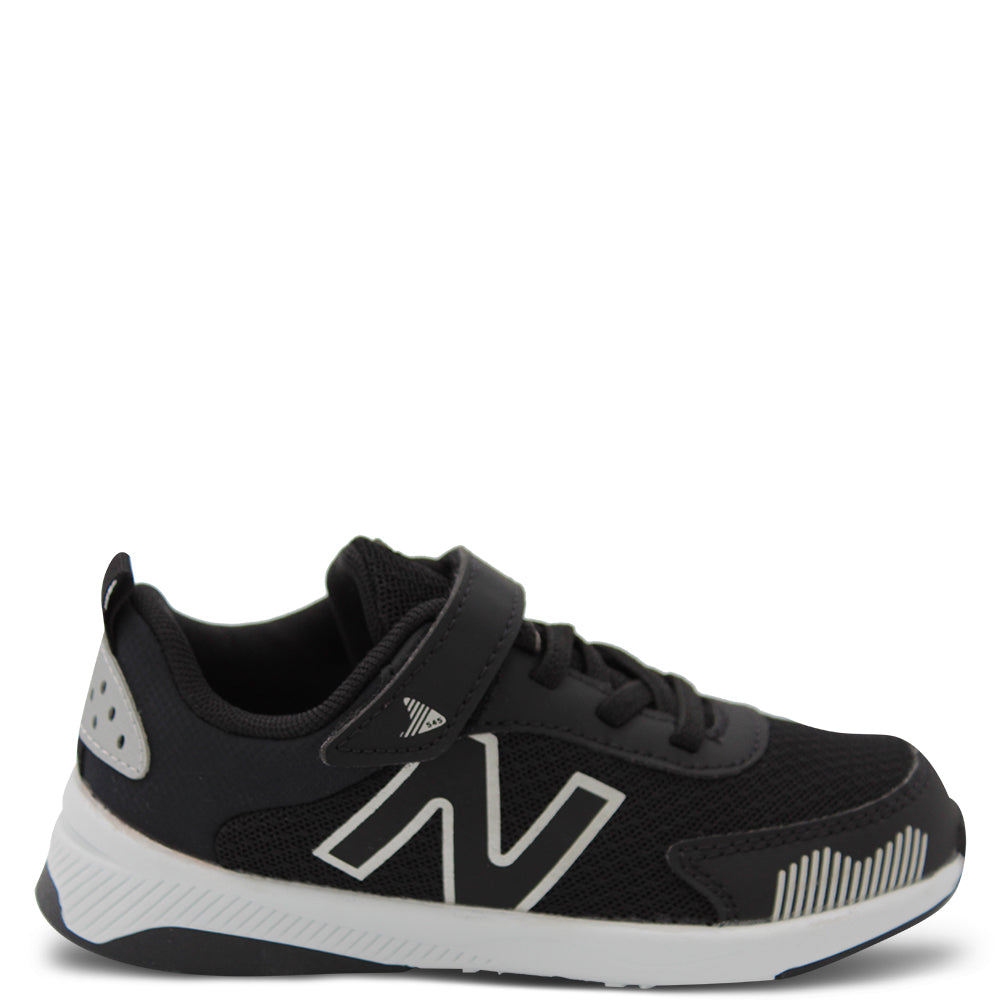 New Balance 545 Infants Running Shoes Black Silver