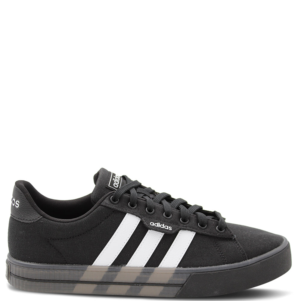 Adidas Daily 3.0 Men's Canvas Sneakers Black White