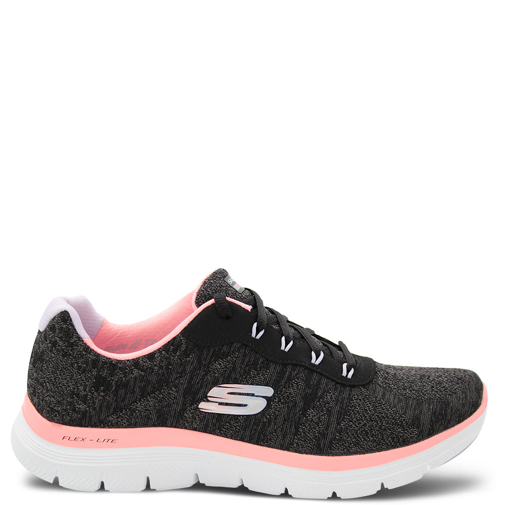 Skechers Flex Appeal 4.0 Fresh Move Women's Sneakers Black Coral