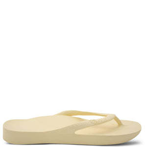 Archies Arch Support Thongs Lemon