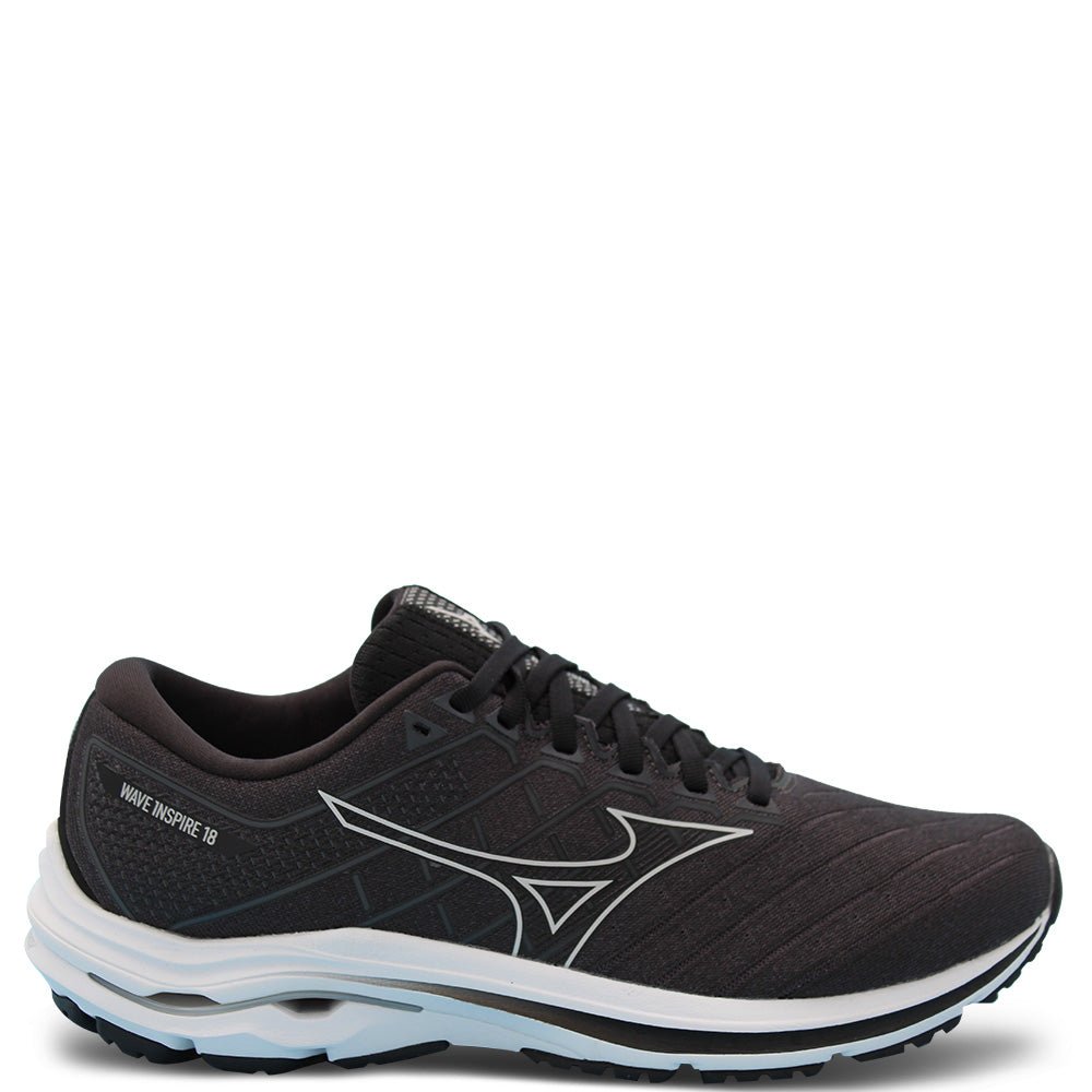 Mizuno Wave Inspire 18 Men's Running Black White