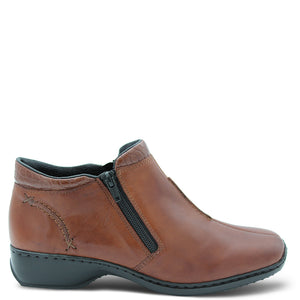 Rieker L3882 Women's flat boots Tan