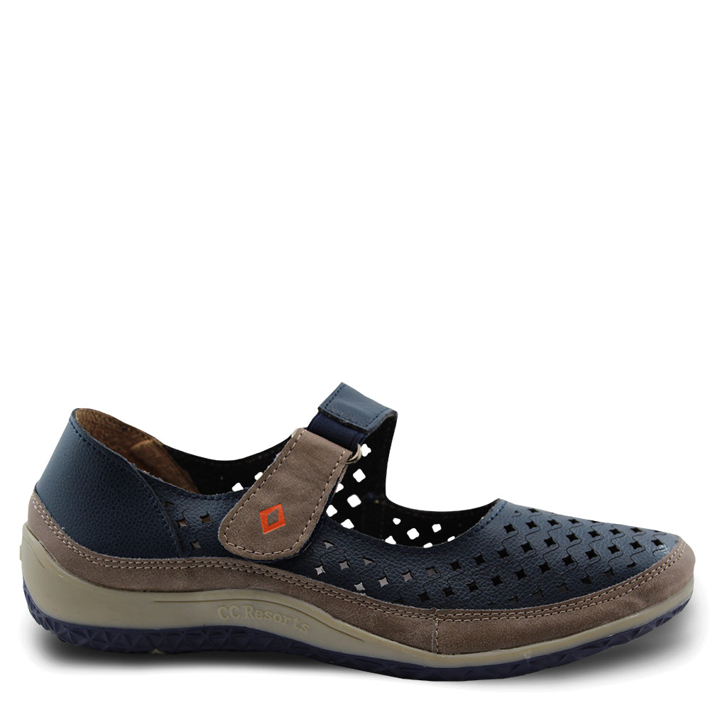 CC Resorts Monday Navy Womens Flat