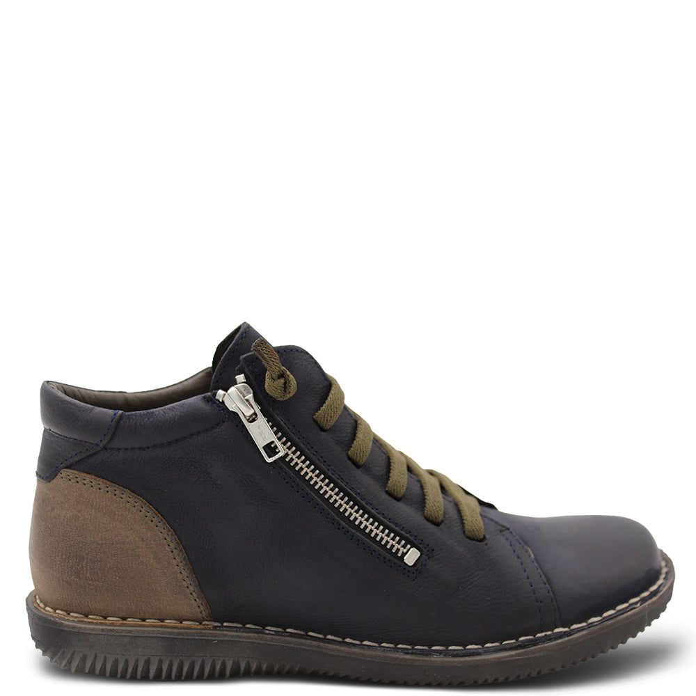 Zeta Madge Women's Flat Sneaker Boots Navy