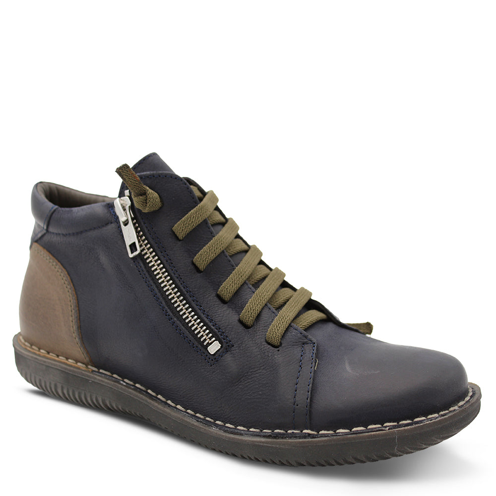 Zeta Madge Women's Flat Sneaker Boots Navy