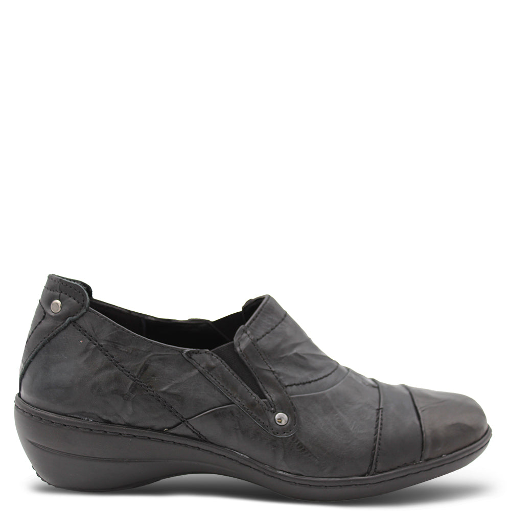 Cabello 5605-21 Women's Flat Slip On shoes Black