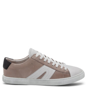 EOS Footwear Burn Women's Leather Sneakers Beige Concrete 