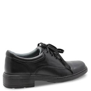 Clarks Infinity lace up school shoes black
