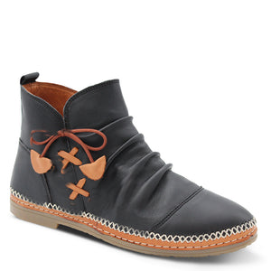 Sala Sikota Women's Flat Leather Boots Black