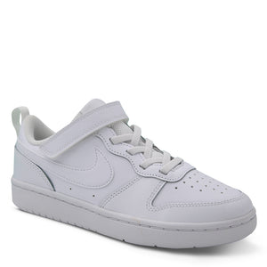 Nike Court Borough PS Kids Velcro Skate Shoe White